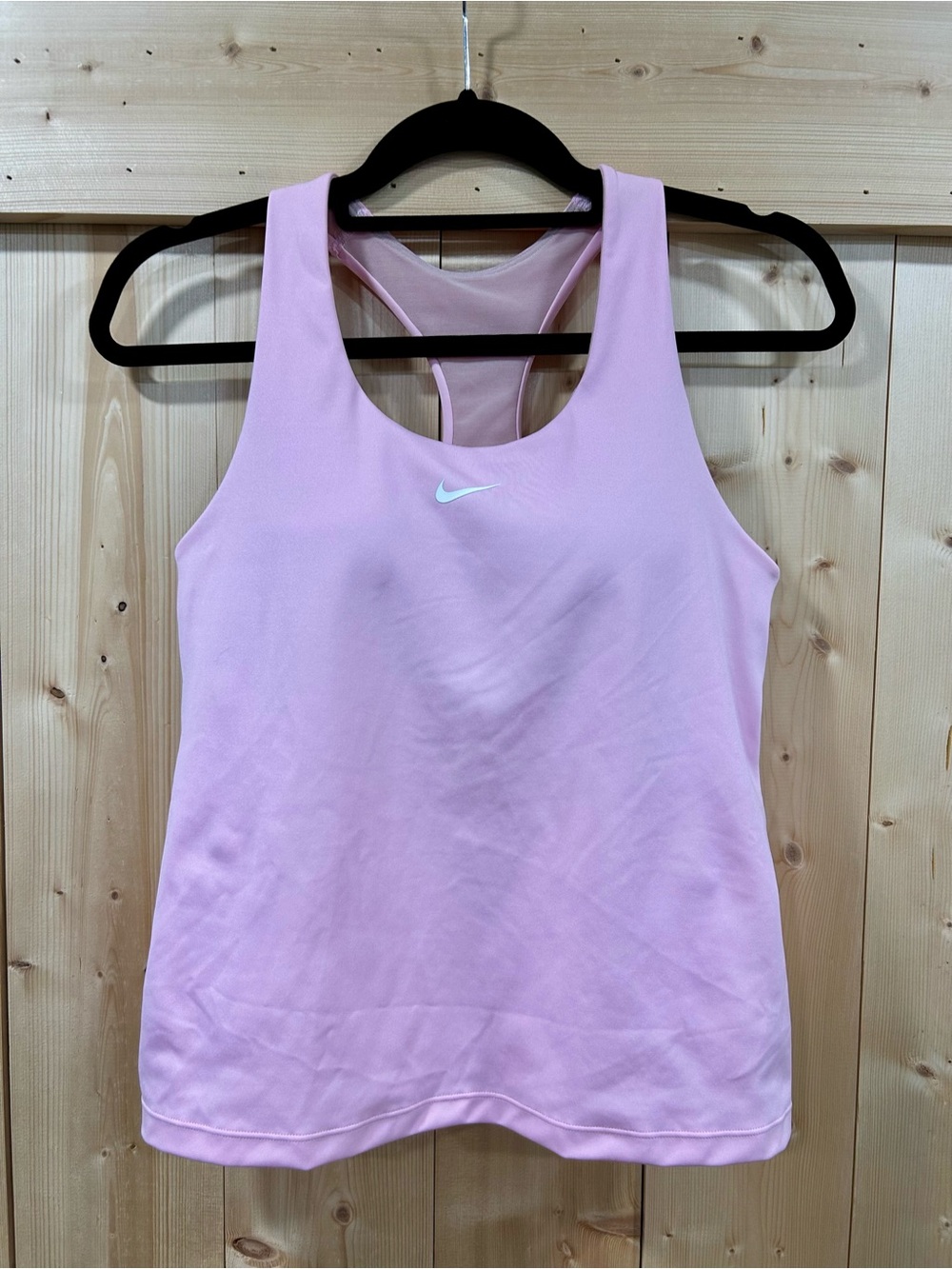 Nike Light Pink Racerback Athletic Tank with built in support, Medium